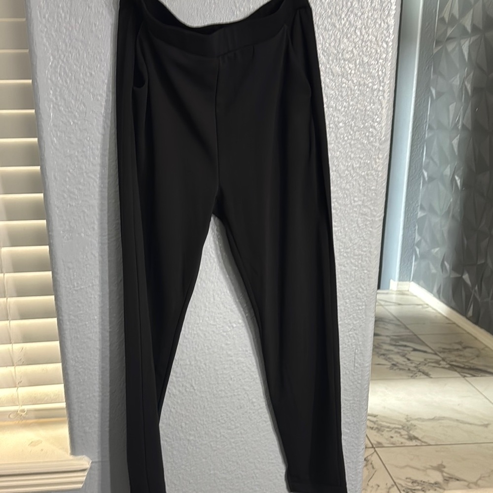 SHEIN Black Dress Pants with Classic Straight Leg
